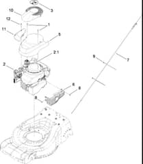 Hayter R48 - 446E (290000001 - 290999999) - Engine Assy