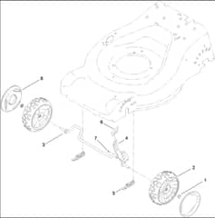 Hayter R48 - 446F (446F310000001 - 446F310999999) - Front Wheel Assy