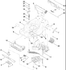 Hayter R48 - 447E (280000001 - 280999999) - Deck - Baffle Assy