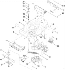 Hayter R48 - 447E (290000001 - 290999999) - Deck - Baffle Assy