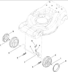 Hayter R48 - 447E (290000001 - 290999999) - Height-Of-Cut - Front Wheel Assy