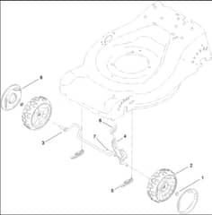 Hayter R48 - 447F (447F310000001 - 447F310999999) - Front Wheel Assy