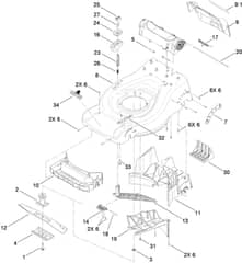 Hayter R48 - 447F (447F310000001 - 447F310999999) - Housing - Baffle Assy
