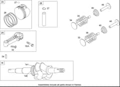Hayter R48 - 447T (447T280T00001 - 447T280T99999) - Crankshaft Assy B&S 126T05-1840-B1