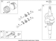 Hayter R53A - 449E (449E290000001 - 449E290000999) - Crankshaft Assy B&S 126T05-0239-B1