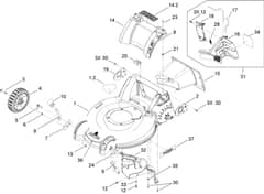 Hayter R53A - 449E (449E290000001 - 449E290000999) - Housing Component Assy