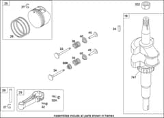Hayter R53A - 449E (449E290001000 - 449E290999999) - Crankshaft Assy B&S 126T05-0239-B1