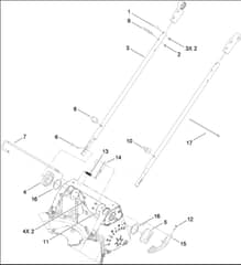 Hayter R53A - 449F (449F310000001 - 449F310999999) - Lower Handle Assy