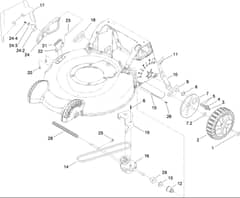 Hayter R53A - 449F (449F310000001 - 449F310999999) - Rear Axle - Transmission Assy