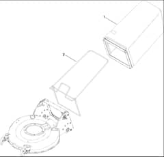 Hayter R53A - 449F (402000000 - 999999999) - Bag Assy