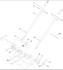 Hayter R53A - 449F (400000000 - 401999999) - Lower Handle Assy