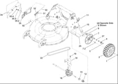Hayter R53S - 448E (448E290000001 - 448E290000999) - Rear Wheel - Transmission Assy