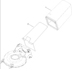 Hayter R53S - 448F (316000001 - 316999999) - Bag Assy