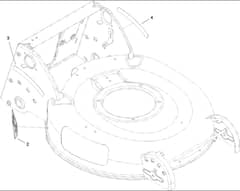 Hayter R53S - 448F (316000001 - 316999999) - Deck Baffle Assy No. 117-4113