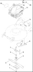 Hayter R53S - 448F (316000001 - 316999999) - Engine - Blade Assy
