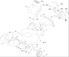 Hayter R53S - 448F (316000001 - 316999999) - Housing - Rear Cover - Front Axle Assy