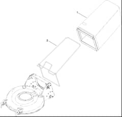 Hayter R53S - 448F (314000001 - 314999999) - Bag Assy
