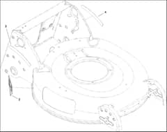 Hayter R53S - 448F (314000001 - 314999999) - Deck Baffle Assy No. 117-4113