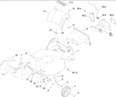 Hayter R53S - 448F (313000001 - 313999999) - Housing - Rear Cover - Front Axle Assy
