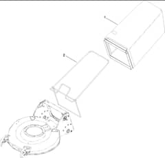 Hayter R53S - 448F (312000001 - 312999999) - Bag Assy