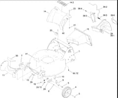 Hayter R53S - 448F (312000001 - 312999999) - Housing - Rear Cover - Front Axle Assy