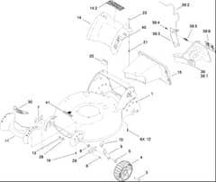 Hayter R53S - 448F (311000001 - 311999999) - Housing - Rear Cover - Front Axle Assy
