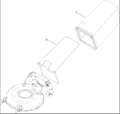 Hayter R53S - 448F (310000001 - 310999999) - Bag Assy