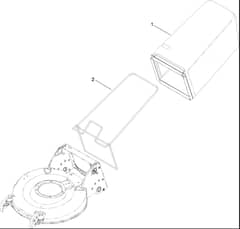 Hayter R53S - 448F (400000000 - 499999999) - Bag Assy