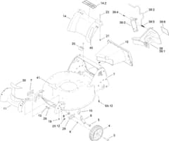 Hayter R53S - 448F (400000000 - 499999999) - Housing - Rear Cover - Front Axle Assy