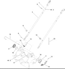 Hayter R53S - 448F (400000000 - 499999999) - Lower Handle Assy