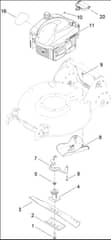 Hayter R53S - 448F (400000000 - 499999999) - Engine - Blade Assy
