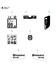 Husqvarna R 111B - Decals