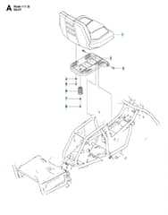 Husqvarna R 111B - Seat