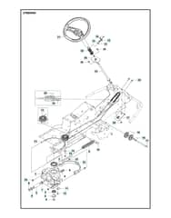 Husqvarna R 214 - Steering