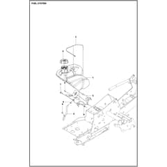 Husqvarna R 214C - 970519401 - Fuel System