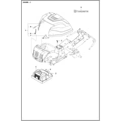 Husqvarna R 214C - 970519401 - Cover 01