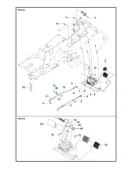 Husqvarna R 214T AWD - Pedals