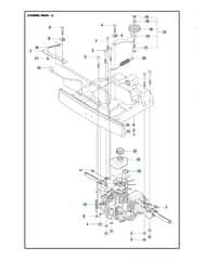 Husqvarna R 214TC - Chassis Rear 2