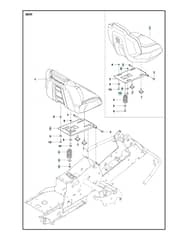 Husqvarna R 214TC - Seat