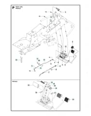 Husqvarna R 316T AWD - Pedals