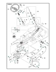 Husqvarna R 316TSX AWD - Steering