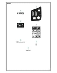 Husqvarna R 316TX - Decals
