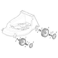 RA 504-B - 2012 - 295506023/ALP - Castel Garden Rotary Mower Wheels and Hub Caps Diagram