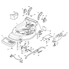 RA 504 TR-B - 2012-2013 - 295506023/08 - Castel Garden Rotary Mower Deck and Height Adjusting Diagram