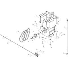 Belle Ranger 450 - Engine Assembly (Lombardini)