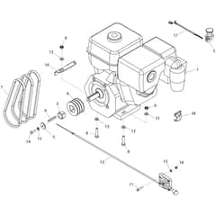 Belle Ranger 450 - Engine Assembly (Honda & Robin)