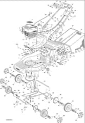 Hayter Ranger 48 Push - 397S (397S001001 - 397S099999) - Mainframe Assembly