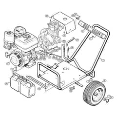Genuine Stihl RB400 K / G - Chassis RB 400 K