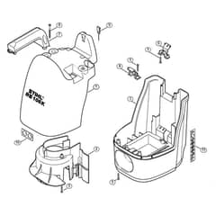 Genuine Stihl RE106 K - 4737 / C - Machine cover
