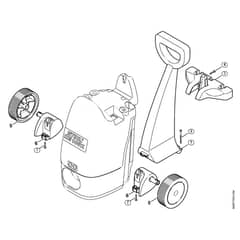 Genuine Stihl RE106 K - 4737 / D - Chassis